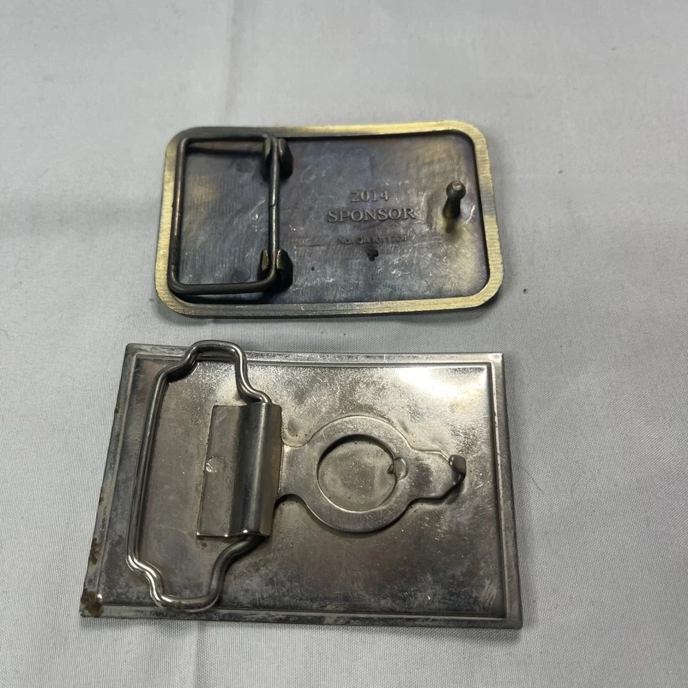 Vintage Belt Buckle Lot Freedom Is Not Free Eagle & Motorcycle Biker‎